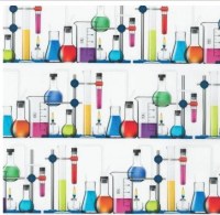 Chemie Wissenschaft Patchworkstoff