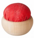 Holz rot Nadelkissen 