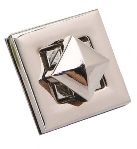 Drehverschluss Quadrat nickel