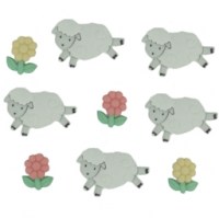 Schaf Schafe Knöpfe