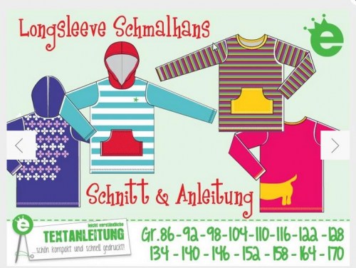 Longsleeve Schmalhans Nähanleitung Schnittmuster